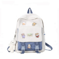 Korean Style Soft Canvas Travel Teenager Girls Women School Bags